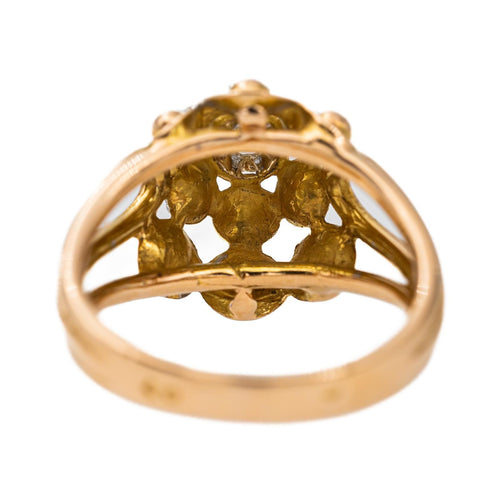 Bague 54 Bague en or rose et platine sertie de diamants 58 Facettes 2871070CN