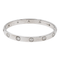 Bracelet Cartier Love - Bracelet jonc en or blanc serti de diamants 58 Facettes 2873481RV