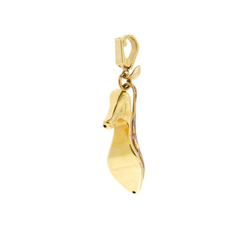 Pendentif Rosato Borse e Scarpe - Pendentif « Scarpa » en or jaune émaillé 58 Facettes 28751