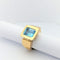 Bague 54 Didier Guérin - Bague en or jaune 18 carats avec topaze 58 Facettes 28815