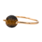 Bague 57 Bague en or rose 18 carats sertie d’un œil-de-tigre 58 Facettes 2883062CN