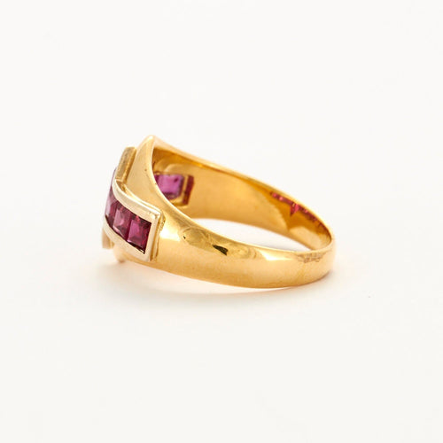 Bague 53 Bague Rubis Or Jaune 58 Facettes DV0400-1