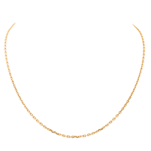 Collier Collier maille forçat en or jaune 18 carats 58 Facettes 2886213CN