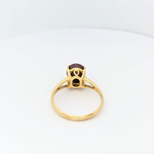 Bague 59 Bague en or jaune 14 carats au saphir étoilé 58 Facettes 28921