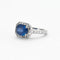 Bague 52 Bague Saphir Diamants baguettes 58 Facettes DV0458-1