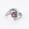 Bague 55 Bague Saphir rose Diamants 58 Facettes DV0080-3