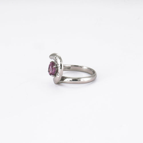 Bague 55 Bague Saphir rose Diamants 58 Facettes DV0080-3