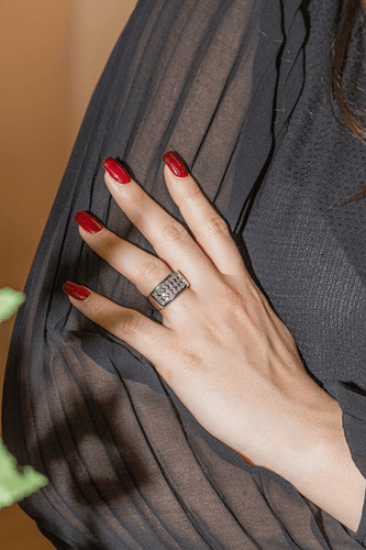 Bague 52.5 Bague Cocktail Or blanc Diamant 58 Facettes 2905205CN