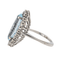 Bague 53 Bague marquise en or blanc avec aigue-marine et diamants 58 Facettes 2905284CN