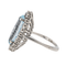 Bague 53 Bague Marquise Or blanc Aigue marine, Diamant 58 Facettes 2905284CN