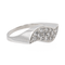 Bague 52 Bague pavée de diamants en or blanc 18 carats 58 Facettes 2905285CN