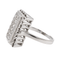 Bague 51 Bague en or blanc 18 carats pavée de diamants 58 Facettes 2905287CN