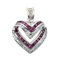Pendentif Pendentif Or blanc Diamant, Rubis 58 Facettes 2905353CN