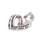Pendentif Pendentif en or blanc 18 carats avec rubis et diamants 58 Facettes 2905353CN