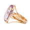 Bague 58 Bague cocktail en or rose 18 carats avec améthyste 58 Facettes 2905357CN