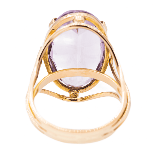 Bague 58 Bague cocktail en or rose 18 carats avec améthyste 58 Facettes 2905357CN