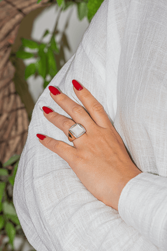 Bague 52 Bague Or jaune Nacre, Diamant 58 Facettes 2905378CN