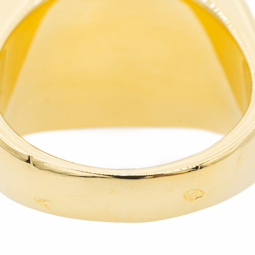 Bague 52 Bague en or jaune 18 carats, nacre cabochon et diamants 58 Facettes 2905378CN