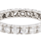 Bague 56 Alliance - Bague tour complet en platine 950 et diamants 58 Facettes 2905385CN