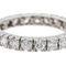 Bague 56 Alliance - Bague tour complet en platine 950 et diamants 58 Facettes 2905385CN