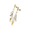 Boucles d'oreilles Boucles d'oreilles pendantes en or 18 carats avec quartz rose et améthyste 58 Facettes 29106