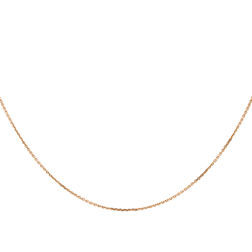 Collier Collier chaîne maille forçat en or rose 18 carats 58 Facettes 2911678CN