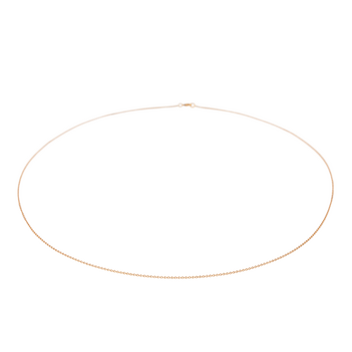 Collier Collier chaîne maille forçat en or rose 18 carats 58 Facettes 2911678CN