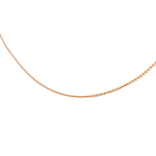 Collier Collier chaîne maille forçat en or rose 18 carats 58 Facettes 2911678CN