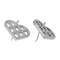 Boucles d'oreilles O.J. Perrin - Boucles d'oreilles cœur en or blanc avec diamants 58 Facettes 2914859CN