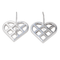 Boucles d'oreilles O.J. Perrin - Boucles d'oreilles cœur en or blanc avec diamants 58 Facettes 2914859CN