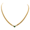 Collier Collier Maille anglaise Or jaune Emeraude, Diamant 58 Facettes 2916931CN