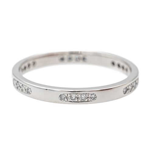 Bague 56 Alliance - Bague en or blanc 18 carats et diamants 58 Facettes 2916941CN