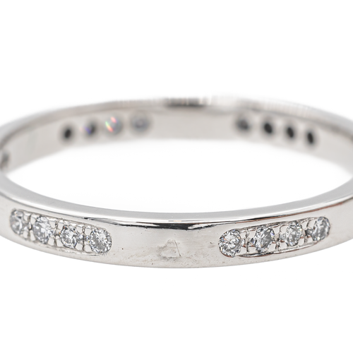 Bague 56 Alliance - Bague en or blanc 18 carats et diamants 58 Facettes 2916941CN