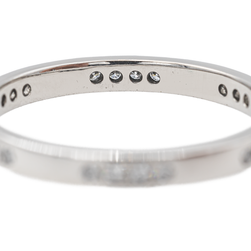 Bague 56 Alliance - Bague en or blanc 18 carats et diamants 58 Facettes 2916941CN