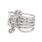 Bague 50 Bague Toi & Moi en or blanc 18 carats et diamants 58 Facettes 2925343RV