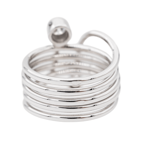 Bague 50 Bague Toi & Moi en or blanc 18 carats et diamants 58 Facettes 2925343RV