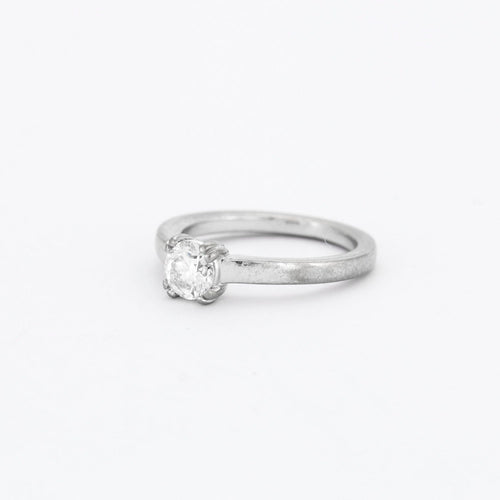 Bague 47 Bague Solitaire Diamant Or Blanc 58 Facettes DV0446-1