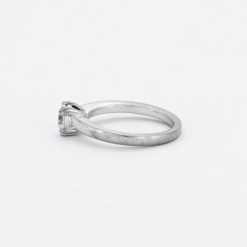 Bague 47 Bague Solitaire Diamant Or Blanc 58 Facettes DV0446-1
