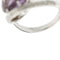 Bague 53 Contrary - Bague en or blanc 18 ct avec améthyste et diamants 58 Facettes 29391