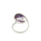 Bague 53 Contrary - Bague en or blanc 18 ct avec améthyste et diamants 58 Facettes 29391