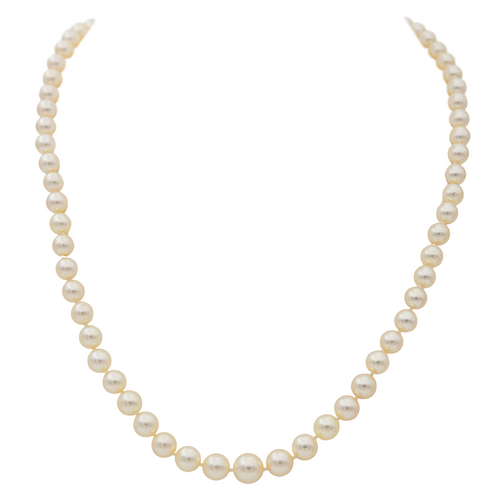 Collier Collier sautoir en or blanc 18 carats avec perles et diamants 58 Facettes 2940374CN