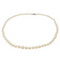 Collier Collier Sautoir Or blanc Perle, Diamant 58 Facettes 2940374CN