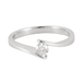 Ring 50 Solitaire ring in white gold 58 Facettes DV0198-1