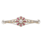 Broche Broche Or jaune Perle mabé, Rubis synthétique, Diamant 58 Facettes 2947709CN