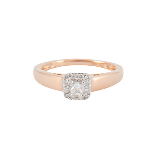 Bague 52 Bague Solitaire Or rose Diamants 58 Facettes DV0159-1