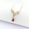 Collier Collier en or blanc 18 carats avec diamants et rubis 58 Facettes 29573