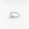 Bague 53 Bague en or blanc 18 carats avec diamants et perle de culture 58 Facettes 29582