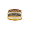 Bague Fiume - Tris de bagues rivière en or 18 ct avec diamants, rubis et saphirs 58 Facettes 29582