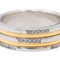 Bague 59 Bague en or jaune et or blanc 18 carats sertie de diamants 58 Facettes 2958340CN