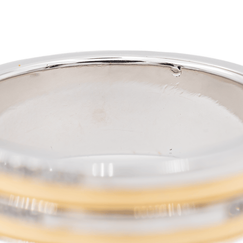 Bague 59 Bague en or jaune et or blanc 18 carats sertie de diamants 58 Facettes 2958340CN